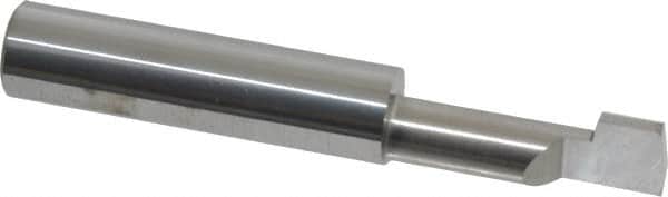 Accupro - 0.209" Groove Width, 3/8" Min Hole Diam, 13/16" Max Hole Depth, O-Ring Grooving Tool - 0.125" Projection, 1-11/16" Shank Length, 2-1/2" OAL, 0.04" Radius, Solid Carbide, Bright Finish - Exact Tooling