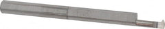 Accupro - 0.2" Cutting Depth, 32 to 64 TPI, 0.09" Diam, Internal Thread, Solid Carbide, Single Point Threading Tool - Bright Finish, 1-1/2" OAL, 1/8" Shank Diam, 0.025" Projection from Edge, 60° Profile Angle - Exact Tooling
