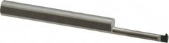 Accupro - 0.6" Cutting Depth, 24 to 56 TPI, 0.12" Diam, Internal Thread, Solid Carbide, Single Point Threading Tool - Bright Finish, 2" OAL, 3/16" Shank Diam, 0.03" Projection from Edge, 60° Profile Angle - Exact Tooling