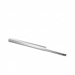 Accupro - 3/4" Cutting Depth, 24 to 56 TPI, 0.12" Diam, Internal Thread, Solid Carbide, Single Point Threading Tool - Bright Finish, 2" OAL, 3/16" Shank Diam, 0.03" Projection from Edge, 60° Profile Angle - Exact Tooling