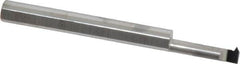 Accupro - 1/2" Cutting Depth, 20 to 56 TPI, 0.15" Diam, Internal Thread, Solid Carbide, Single Point Threading Tool - Bright Finish, 2" OAL, 3/16" Shank Diam, 0.035" Projection from Edge, 60° Profile Angle - Exact Tooling