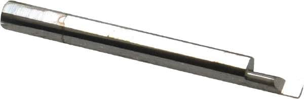 Accupro - 0.35" Cutting Depth, 18 to 56 TPI, 0.18" Diam, Internal Thread, Solid Carbide, Single Point Threading Tool - Bright Finish, 2-1/2" OAL, 1/4" Shank Diam, 0.04" Projection from Edge, 60° Profile Angle - Exact Tooling