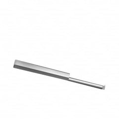 Accupro - 1" Cutting Depth, 18 to 56 TPI, 0.18" Diam, Internal Thread, Solid Carbide, Single Point Threading Tool - Bright Finish, 2-1/2" OAL, 1/4" Shank Diam, 0.04" Projection from Edge, 60° Profile Angle - Exact Tooling