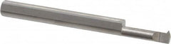 Accupro - 0.6" Cutting Depth, 16 to 40 TPI, 0.2" Diam, Internal Thread, Solid Carbide, Single Point Threading Tool - Bright Finish, 2-1/2" OAL, 1/4" Shank Diam, 0.045" Projection from Edge, 60° Profile Angle - Exact Tooling