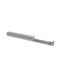 Accupro - 3/4" Cutting Depth, 16 to 40 TPI, 0.2" Diam, Internal Thread, Solid Carbide, Single Point Threading Tool - Bright Finish, 2-1/2" OAL, 1/4" Shank Diam, 0.045" Projection from Edge, 60° Profile Angle - Exact Tooling