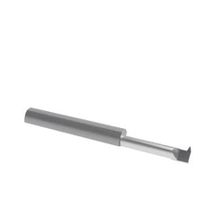 Accupro - 0.6" Cutting Depth, 14 to 40 TPI, 0.23" Diam, Internal Thread, Solid Carbide, Single Point Threading Tool - Bright Finish, 2-1/2" OAL, 5/16" Shank Diam, 0.055" Projection from Edge, 60° Profile Angle - Exact Tooling
