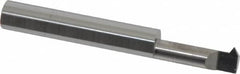 Accupro - 3/4" Cutting Depth, 12 to 40 TPI, 0.29" Diam, Internal Thread, Solid Carbide, Single Point Threading Tool - Bright Finish, 2-1/2" OAL, 5/16" Shank Diam, 0.07" Projection from Edge, 60° Profile Angle - Exact Tooling