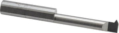 Accupro - 1-1/4" Cutting Depth, 12 to 40 TPI, 0.29" Diam, Internal Thread, Solid Carbide, Single Point Threading Tool - Bright Finish, 2-1/2" OAL, 5/16" Shank Diam, 0.07" Projection from Edge, 60° Profile Angle - Exact Tooling