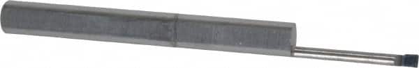 Accupro - 0.05" Min Bore Diam, 0.4" Max Bore Depth, 1/8 Shank Diam, Boring Bar - Right Hand Cut, Solid Carbide, Bright Finish - Exact Tooling