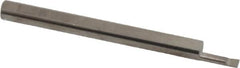 Accupro - 0.06" Min Bore Diam, 0.2" Max Bore Depth, 1/8 Shank Diam, Boring Bar - Right Hand Cut, Solid Carbide, Bright Finish - Exact Tooling