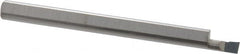 Accupro - 0.08" Min Bore Diam, 0.15" Max Bore Depth, 1/8 Shank Diam, Boring Bar - Right Hand Cut, Solid Carbide, Bright Finish - Exact Tooling