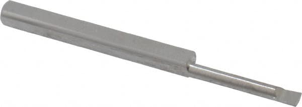 Accupro - 0.08" Min Bore Diam, 1/2" Max Bore Depth, 1/8 Shank Diam, Boring Bar - Right Hand Cut, Solid Carbide, Bright Finish - Exact Tooling