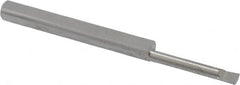 Accupro - 0.08" Min Bore Diam, 1/2" Max Bore Depth, 1/8 Shank Diam, Boring Bar - Right Hand Cut, Solid Carbide, Bright Finish - Exact Tooling