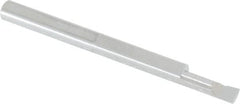 Accupro - 0.1" Min Bore Diam, 0.3" Max Bore Depth, 1/8 Shank Diam, Boring Bar - Right Hand Cut, Solid Carbide, Bright Finish - Exact Tooling
