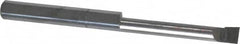 Accupro - 0.11" Min Bore Diam, 0.7" Max Bore Depth, 1/8 Shank Diam, Boring Bar - Right Hand Cut, Solid Carbide, Bright Finish - Exact Tooling