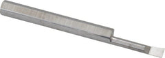 Accupro - 0.12" Min Bore Diam, 0.6" Max Bore Depth, 3/16 Shank Diam, Boring Bar - Right Hand Cut, Solid Carbide, Bright Finish - Exact Tooling