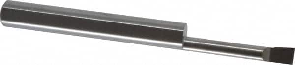 Accupro - 0.12" Min Bore Diam, 0.7" Max Bore Depth, 3/16 Shank Diam, Boring Bar - Right Hand Cut, Solid Carbide, Bright Finish - Exact Tooling