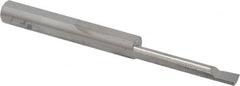 Accupro - 0.12" Min Bore Diam, 0.8" Max Bore Depth, 3/16 Shank Diam, Boring Bar - Right Hand Cut, Solid Carbide, Bright Finish - Exact Tooling