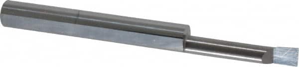 Accupro - 0.14" Min Bore Diam, 0.7" Max Bore Depth, 3/16 Shank Diam, Boring Bar - Right Hand Cut, Solid Carbide, Bright Finish - Exact Tooling