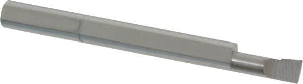 Accupro - 0.16" Min Bore Diam, 0.4" Max Bore Depth, 3/16 Shank Diam, Boring Bar - Right Hand Cut, Solid Carbide, Bright Finish - Exact Tooling