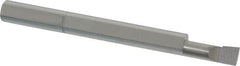 Accupro - 0.16" Min Bore Diam, 0.4" Max Bore Depth, 3/16 Shank Diam, Boring Bar - Right Hand Cut, Solid Carbide, Bright Finish - Exact Tooling