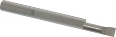 Accupro - 0.16" Min Bore Diam, 1/2" Max Bore Depth, 3/16 Shank Diam, Boring Bar - Right Hand Cut, Solid Carbide, Bright Finish - Exact Tooling
