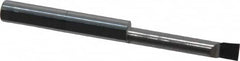 Accupro - 0.16" Min Bore Diam, 0.9" Max Bore Depth, 3/16 Shank Diam, Boring Bar - Right Hand Cut, Solid Carbide, Bright Finish - Exact Tooling