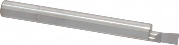 Accupro - 0.18" Min Bore Diam, 0.35" Max Bore Depth, 1/4 Shank Diam, Boring Bar - Right Hand Cut, Solid Carbide, Bright Finish - Exact Tooling