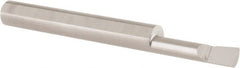 Accupro - 0.18" Min Bore Diam, 3/4" Max Bore Depth, 1/4 Shank Diam, Boring Bar - Right Hand Cut, Solid Carbide, Bright Finish - Exact Tooling