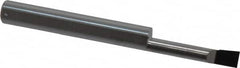 Accupro - 0.18" Min Bore Diam, 0.9" Max Bore Depth, 1/4 Shank Diam, Boring Bar - Right Hand Cut, Solid Carbide, Bright Finish - Exact Tooling