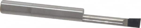 Accupro - 0.18" Min Bore Diam, 1" Max Bore Depth, 1/4 Shank Diam, Boring Bar - Right Hand Cut, Solid Carbide, Bright Finish - Exact Tooling