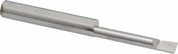 Accupro - 0.18" Min Bore Diam, 1.1" Max Bore Depth, 1/4 Shank Diam, Boring Bar - Right Hand Cut, Solid Carbide, Bright Finish - Exact Tooling