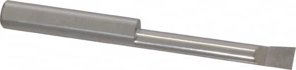 Accupro - 0.2" Min Bore Diam, 1.3" Max Bore Depth, 1/4 Shank Diam, Boring Bar - Right Hand Cut, Solid Carbide, Bright Finish - Exact Tooling