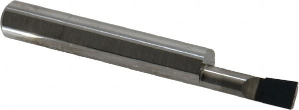 Accupro - 0.23" Min Bore Diam, 0.7" Max Bore Depth, 5/16 Shank Diam, Boring Bar - Right Hand Cut, Solid Carbide, Bright Finish - Exact Tooling