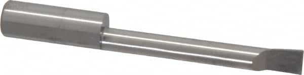 Accupro - 0.23" Min Bore Diam, 1.6" Max Bore Depth, 5/16 Shank Diam, Boring Bar - Right Hand Cut, Solid Carbide, Bright Finish - Exact Tooling