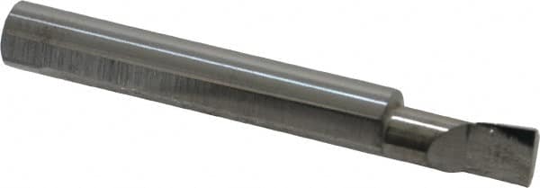 Accupro - 0.29" Min Bore Diam, 0.6" Max Bore Depth, 5/16 Shank Diam, Boring Bar - Right Hand Cut, Solid Carbide, Bright Finish - Exact Tooling