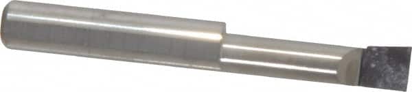 Accupro - 0.29" Min Bore Diam, 1.1" Max Bore Depth, 5/16 Shank Diam, Boring Bar - Right Hand Cut, Solid Carbide, Bright Finish - Exact Tooling