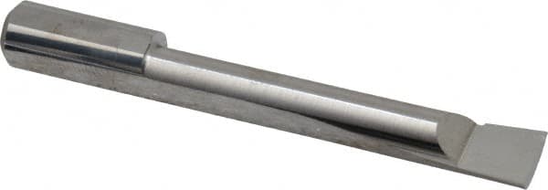 Accupro - 0.29" Min Bore Diam, 1-3/4" Max Bore Depth, 5/16 Shank Diam, Boring Bar - Right Hand Cut, Solid Carbide, Bright Finish - Exact Tooling