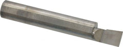 Accupro - 0.32" Min Bore Diam, 1/2" Max Bore Depth, 3/8 Shank Diam, Boring Bar - Right Hand Cut, Solid Carbide, Bright Finish - Exact Tooling