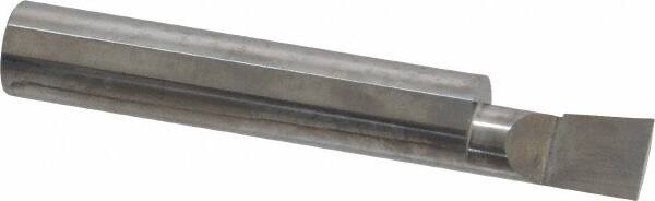 Accupro - 0.32" Min Bore Diam, 0.6" Max Bore Depth, 3/8 Shank Diam, Boring Bar - Right Hand Cut, Solid Carbide, Bright Finish - Exact Tooling