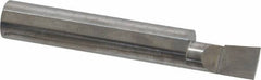 Accupro - 0.32" Min Bore Diam, 0.6" Max Bore Depth, 3/8 Shank Diam, Boring Bar - Right Hand Cut, Solid Carbide, Bright Finish - Exact Tooling