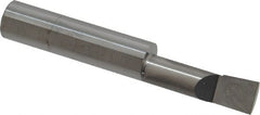 Accupro - 0.32" Min Bore Diam, 1" Max Bore Depth, 3/8 Shank Diam, Boring Bar - Right Hand Cut, Solid Carbide, Bright Finish - Exact Tooling