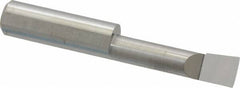Accupro - 0.32" Min Bore Diam, 1-1/4" Max Bore Depth, 3/8 Shank Diam, Boring Bar - Right Hand Cut, Solid Carbide, Bright Finish - Exact Tooling