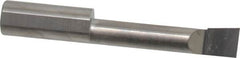 Accupro - 0.32" Min Bore Diam, 1-1/2" Max Bore Depth, 3/8 Shank Diam, Boring Bar - Right Hand Cut, Solid Carbide, Bright Finish - Exact Tooling