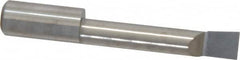 Accupro - 0.32" Min Bore Diam, 1.6" Max Bore Depth, 3/8 Shank Diam, Boring Bar - Right Hand Cut, Solid Carbide, Bright Finish - Exact Tooling