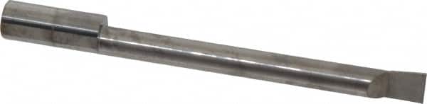Accupro - 0.32" Min Bore Diam, 3" Max Bore Depth, 3/8 Shank Diam, Boring Bar - Right Hand Cut, Solid Carbide, Bright Finish - Exact Tooling