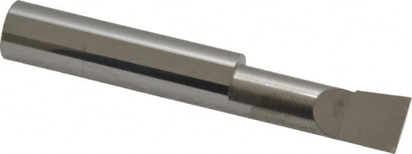 Accupro - 0.36" Min Bore Diam, 1" Max Bore Depth, 3/8 Shank Diam, Boring Bar - Right Hand Cut, Solid Carbide, Bright Finish - Exact Tooling