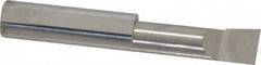 Accupro - 0.36" Min Bore Diam, 1.15" Max Bore Depth, 3/8 Shank Diam, Boring Bar - Right Hand Cut, Solid Carbide, Bright Finish - Exact Tooling