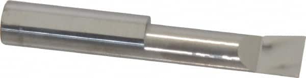 Accupro - 0.36" Min Bore Diam, 1-1/4" Max Bore Depth, 3/8 Shank Diam, Boring Bar - Right Hand Cut, Solid Carbide, Bright Finish - Exact Tooling