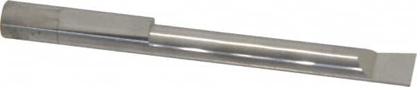 Accupro - 0.36" Min Bore Diam, 2-1/2" Max Bore Depth, 3/8 Shank Diam, Boring Bar - Right Hand Cut, Solid Carbide, Bright Finish - Exact Tooling